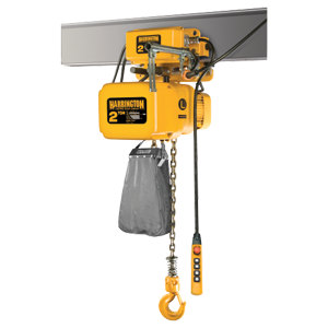 HARRINGTON 1 TON ELECTRIC DUAL SPEED HOIST, DUAL SPEED TROLLEY, 230/460V, THREE PHASE