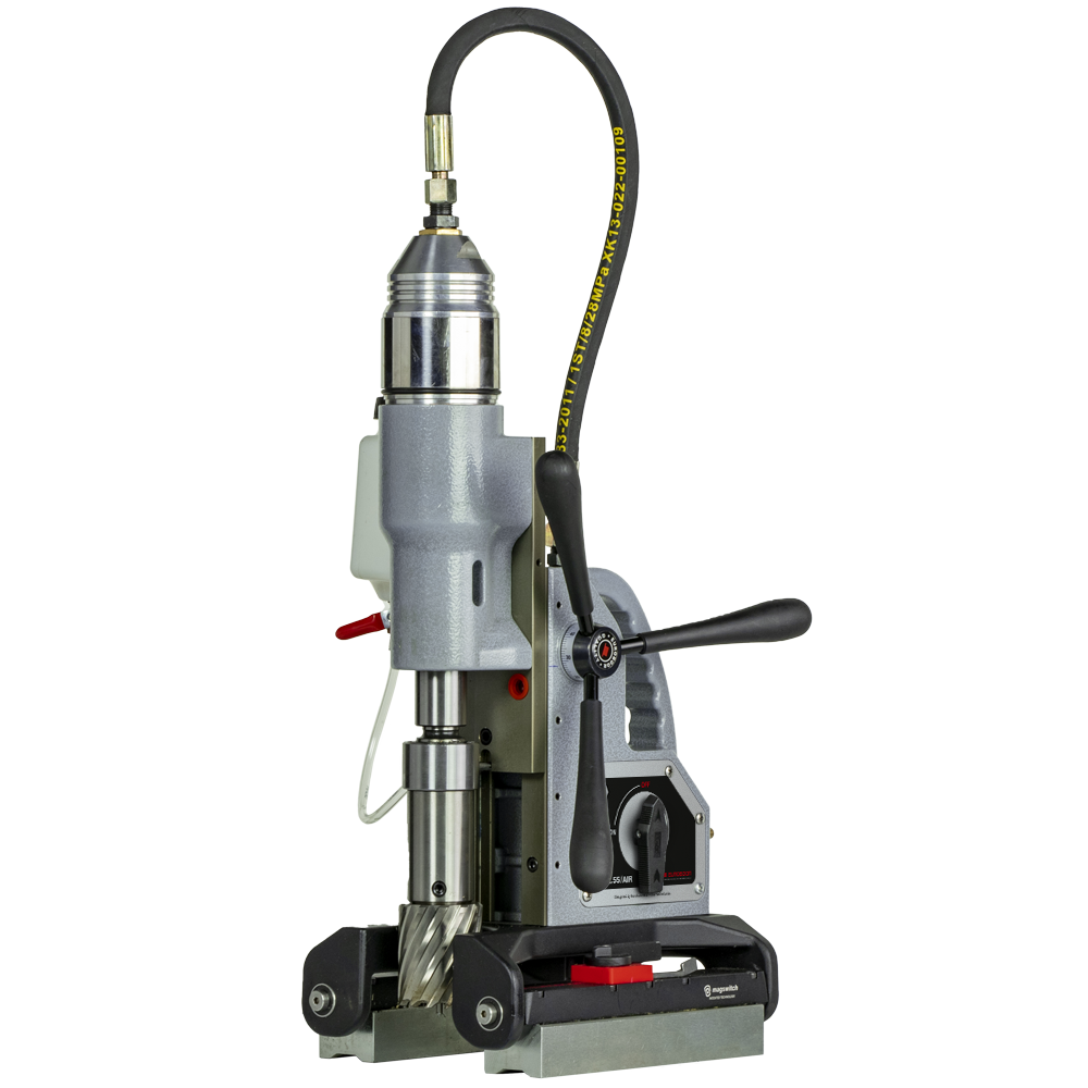 TUBE.55/AIR Magnetic pneumatic drilling machine 7/16" to 2-3/16", 6.3 bar - MT#3